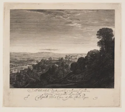 Hendrick Goudt, Aurora, Landscape at Dawn