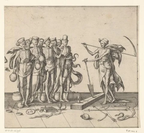 Pieter van der Borcht, Dodenprocessie