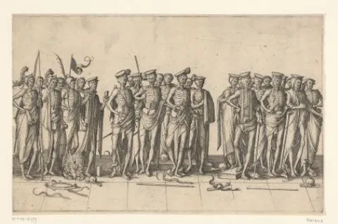 Pieter van der Borcht, Dodenprocessie