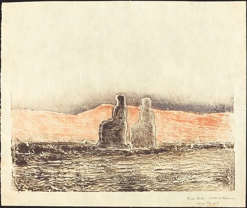 Pierre Roche, Colosses de Memnon (Thebes)