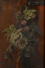 Hermione von Preuschen, A Trompe l'Oeil with Flowers