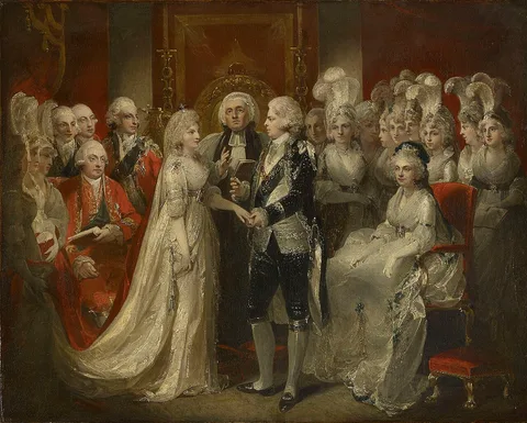 Henry Singleton, The Marriage of George IV (1762-1830) when Prince of Wales
