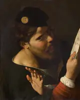 Angelo Caroselli, Singing man, possibly a self-portrait