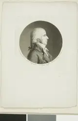 Gilles-Louis Chrétien, Portrait of a Man with White Hair in a Pigtail