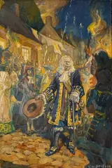 Charles William Jefferys, Reception of Count de Frontenac during his return to Quebec in October 1689.
