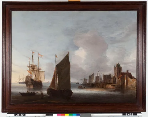 Hendrick van Anthonissen, Shipping on the east Schelde near the Zuidhavenpoort, Zierikzee