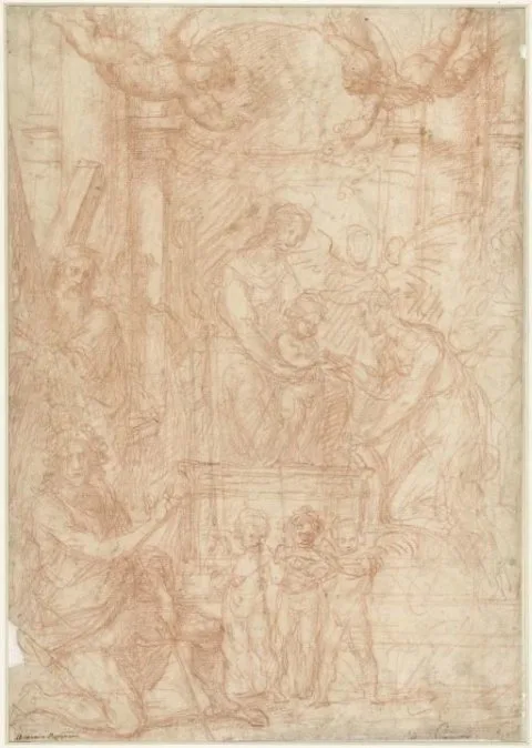 Ottavio Vannini, Mystiek huwelijk van de heilige Catharina