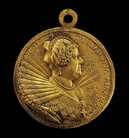 Guillaume Dupré, Marie de' Medici, 1573-1642, Wife of King Henri IV of France 1600 [obverse]