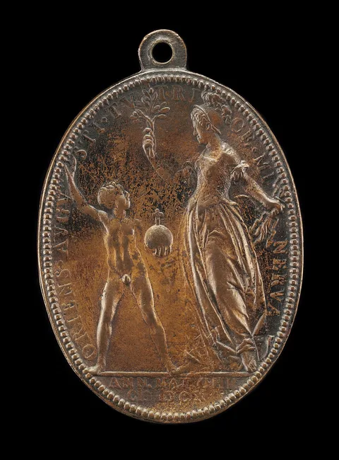 Guillaume Dupré, Young Louis and Minerva [reverse]