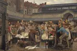 Edgard Farasyn, The Old Fish Market in Antwerp in 1882