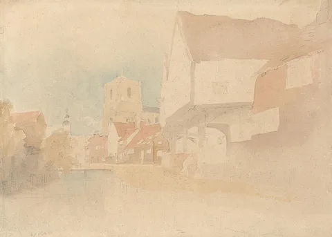 John Thirtle, A View of Waltham Abbey, Herts, Essex