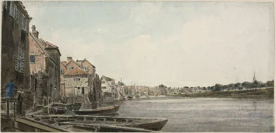 John Thirtle, View on the Wensum at King Street, Taken from Foundary Bridge