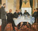 Guillaume Van Strydonck, Portrait of friends in Blankenberge