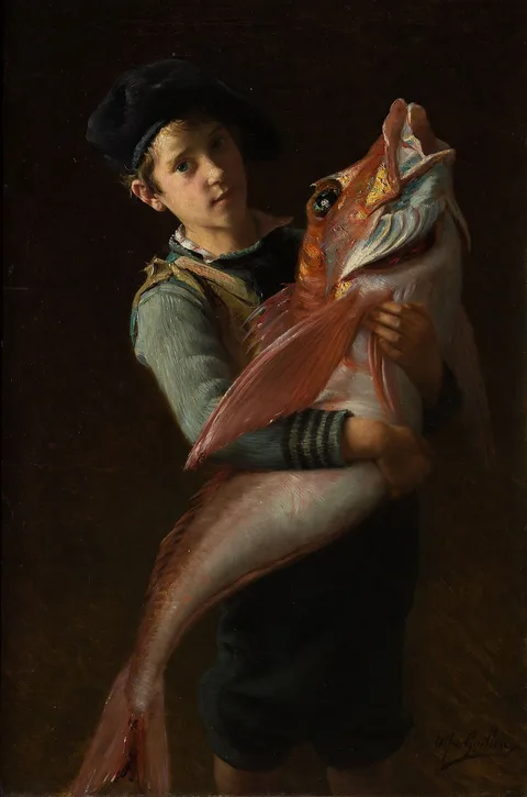 Alfred Guillou, It was my father who caught it!