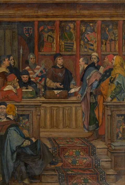 Albrecht De Vriendt, The Hanseatic League receives its Charter