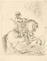 Charles Parrocel, A Dragoon on Horseback