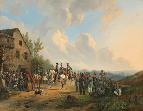 Wouterus Verschuur, Scene from the Ten Days' Campaign against the Belgian Revolt, August 1831