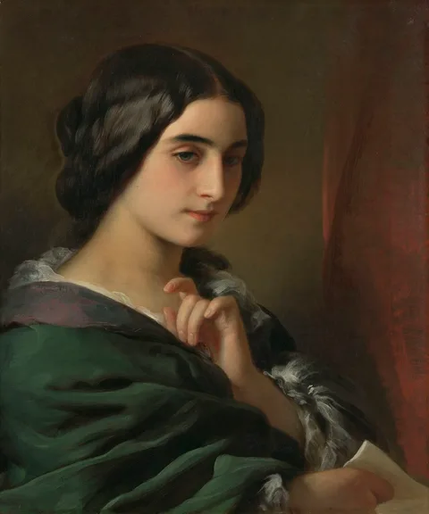 Hermann Winterhalter, Head of a Young Woman