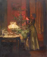 Marcel Rieder, Decorating the Christmas tree