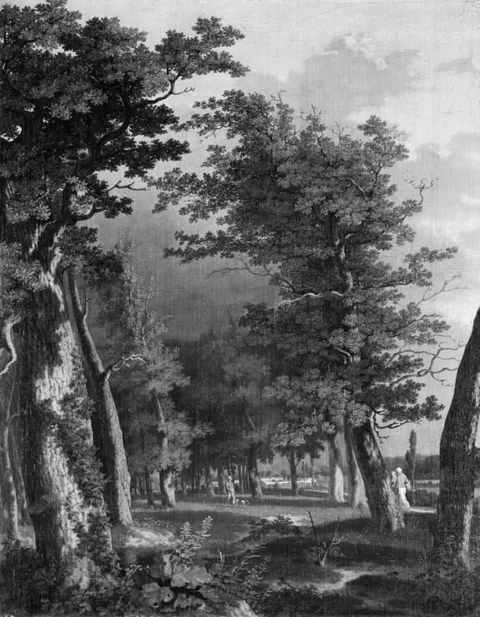 Jens Peter Møller, Landscape with Trees near Paris