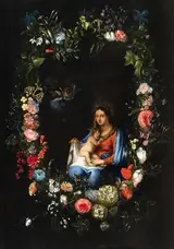 Catarina Ykens (II), The Virgin and Child in a Flower Garland