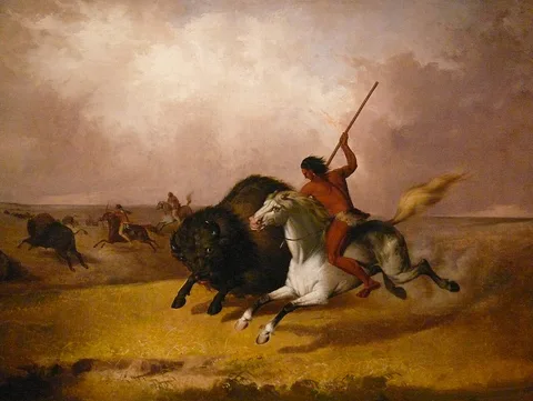 John Mix Stanley, Buffalo Hunt on the Southwestern Plains