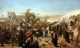 Wilhelm Gentz, Crown Prince Friedrich Wilhelm of Prussia enters Jerusalem in 1869