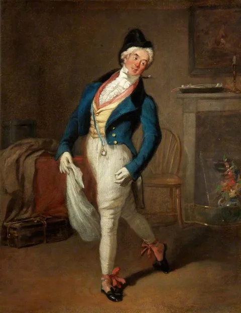 Robert William Buss, Benjamin Webster as Apollo Belvi in 'Killing No Murder' by Theodore Hook