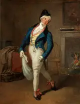 Robert William Buss, Benjamin Webster as Apollo Belvi in 'Killing No Murder' by Theodore Hook