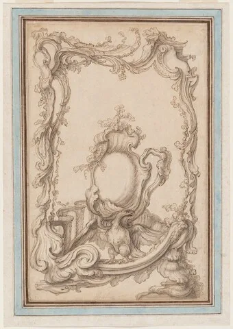 Pierre-Edmé Babel, Rocaille Cartouche with an Eagle