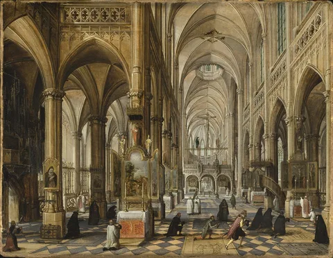 Paul Vredeman de Vries, Interior of a Gothic Cathedral