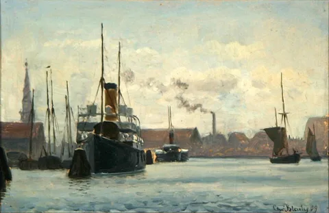 Christian Blache, A view from Copenhagen Habour.