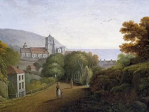 Agostino Aglio, Entrance to Hastings, East Sussex, from London Road