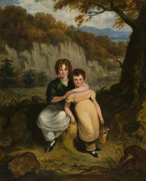 William Charles Ross, Sir Thomas Moncrieffe (1822–1879), 7th Bt, and His Sister Helen, When Children