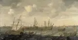 Cornelis Beelt, The Dutch herring fleet under sail