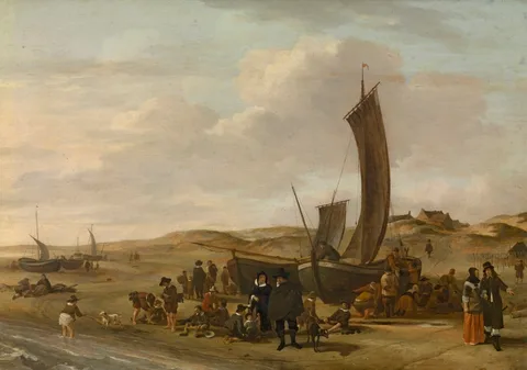 Cornelis Beelt, The Beach at Scheveningen