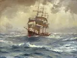 Thomas Somerscales, A Barque Running Before a Gale
