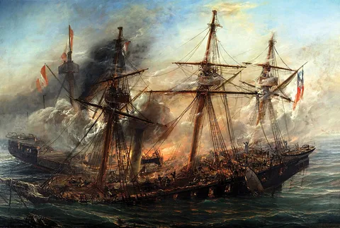 Thomas Somerscales, The Naval battle of Iquique
