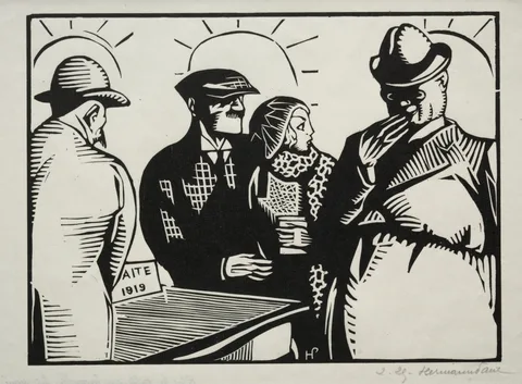 Hermann-Paul, It is the Table on Which the Treaty of Versailles was  Signed