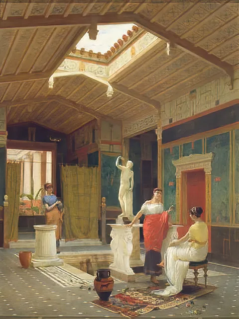 Luigi Bazzani, A Pompeian Interior