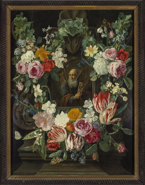Carstian Luyckx, Personification of Time in a flower garland