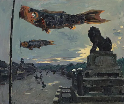 Louis Dumoulin, Carp Banners in Kyoto
