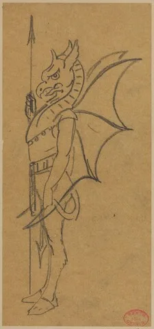 Alfred Grévin, Figure Dressed as a Griffin