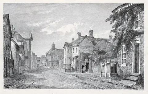Joseph Murray Ince, Presteign, with the old town hall