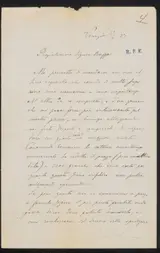 Silvio Giulio Rotta, Brief aan Frans Buffa en Zonen