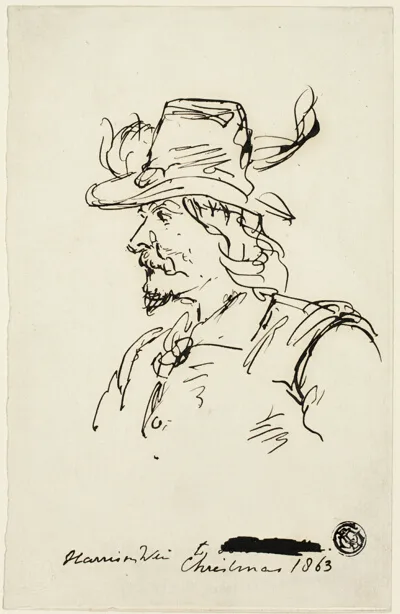 Harrison Weir, Head of a Cavalier