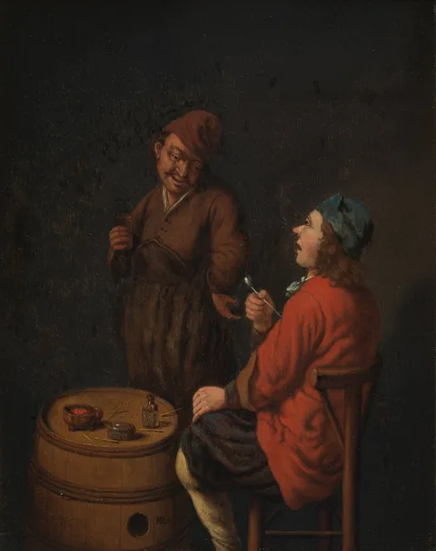Hubert van Ravesteyn, The smoker and the drinker