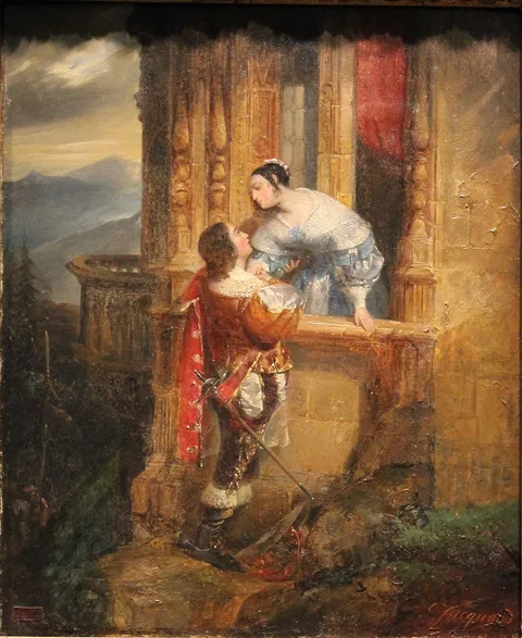 Claudius Jacquand, Les Adieux de Cinq-Mars à Marie d'Entraigues or le Baiser du départ