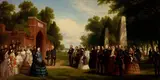 Thomas Prichard Rossiter, Visit of the Prince of Wales, President Buchanan, and Dignitaries to the Tomb of Washington at Mount Vernon, October 1860