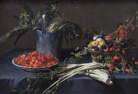 Samuel Hoffmann, Still life of fruits and vegetables